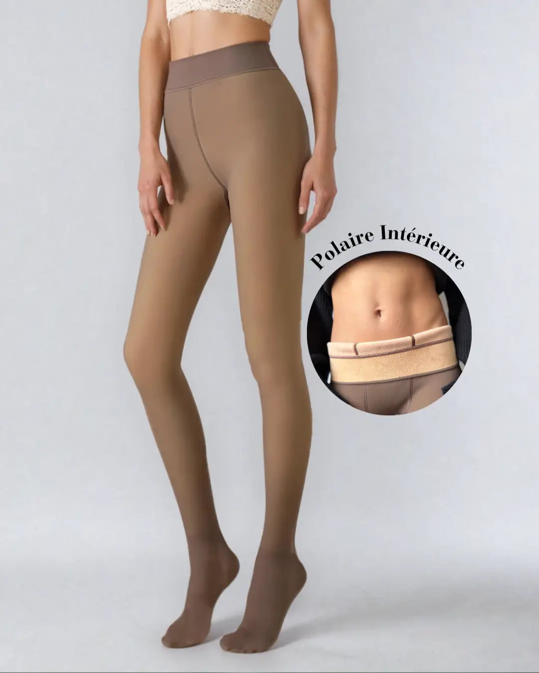 Collant termico donna con interno felpato