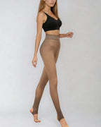 Collant termico donna con interno felpato