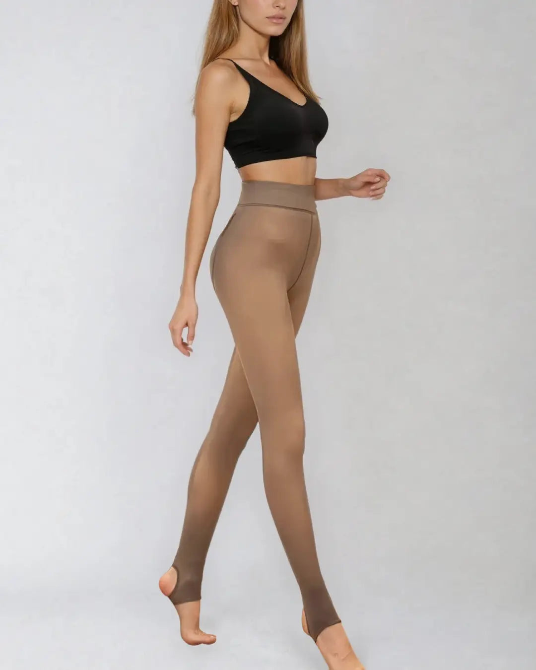 Collant termico donna con interno felpato