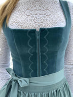 Dirndl donna midi con grembiule