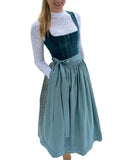 Dirndl donna midi con grembiule