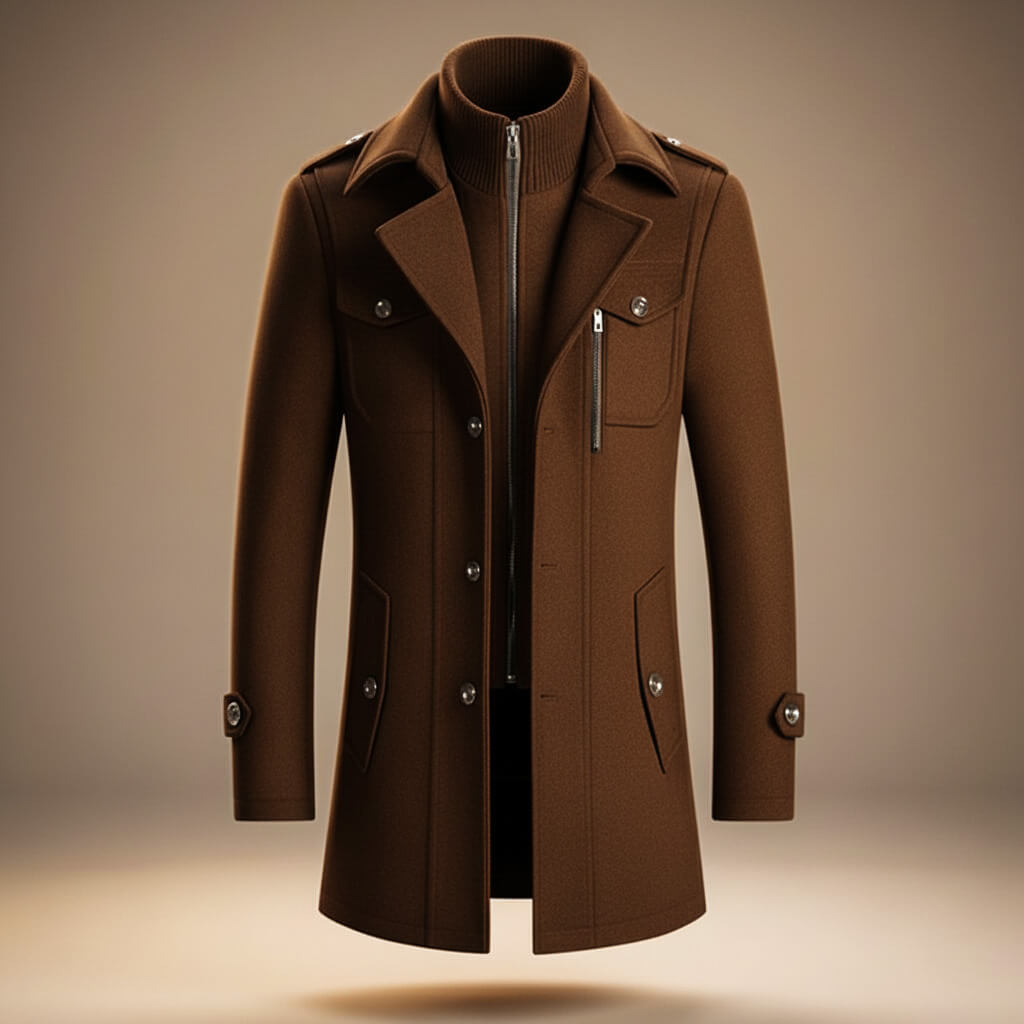 Alessandro | Cappotto Uomo Classico in Lana