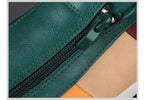 Sneaker uomo senza lacci con zip e suola spessa