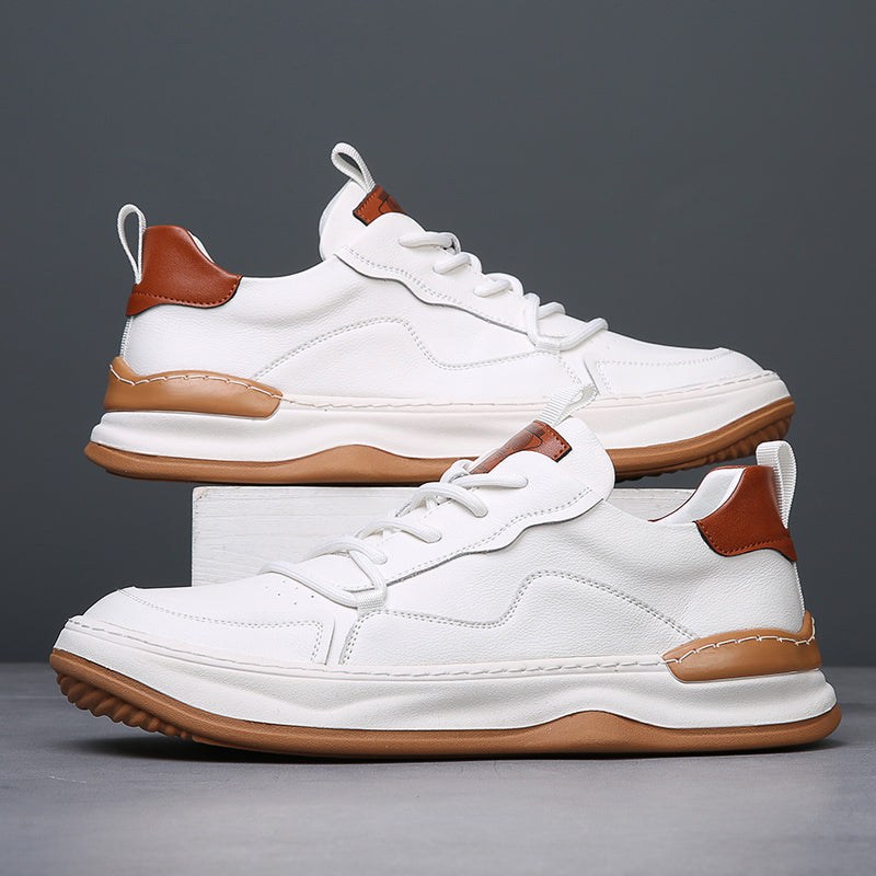 Sneaker uomo con suola alta e linguetta imbottita