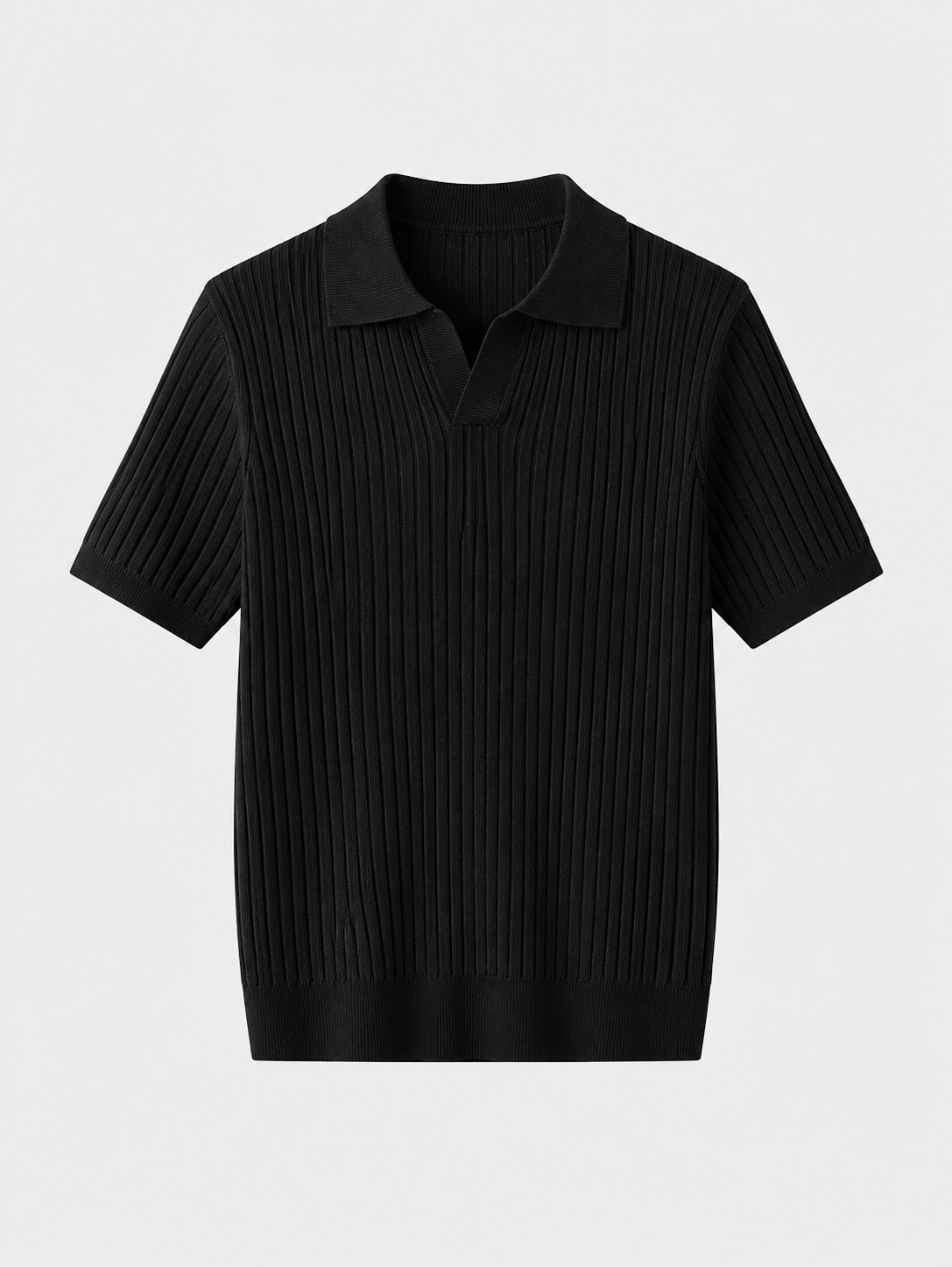 Polo uomo in maglia con maniche corte