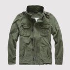 Field jacket uomo con collo alto e tasche
