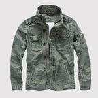 Field jacket uomo con collo alto e tasche