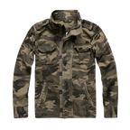 Field jacket uomo con collo alto e tasche