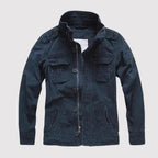 Field jacket uomo con collo alto e tasche