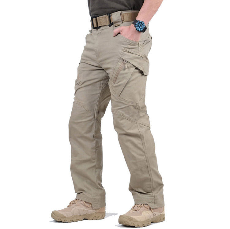 Pantaloni cargo uomo per il trekking con ginocchia rinforzate