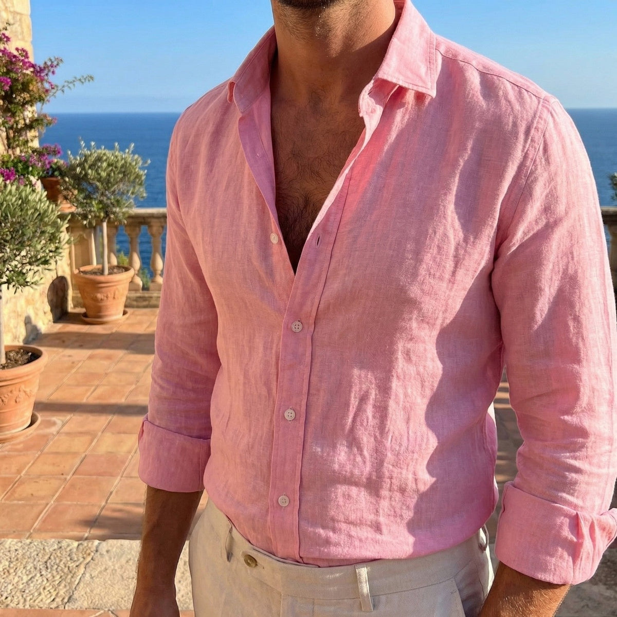 Emanuele | Camicia Uomo a Maniche Lunghe dalla Vestibilità Morbida