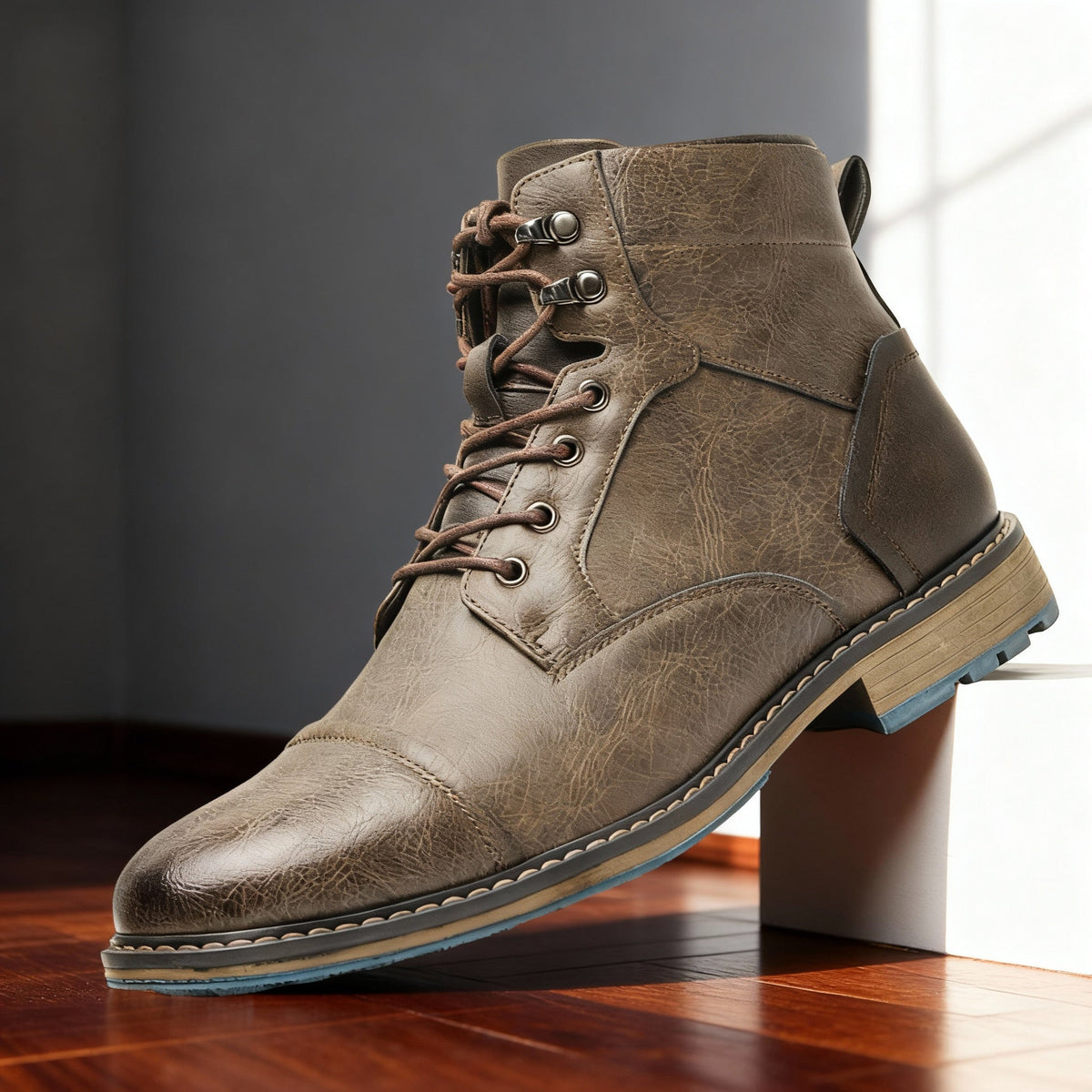 Enzo | Stivali Uomo Stringati Vintage