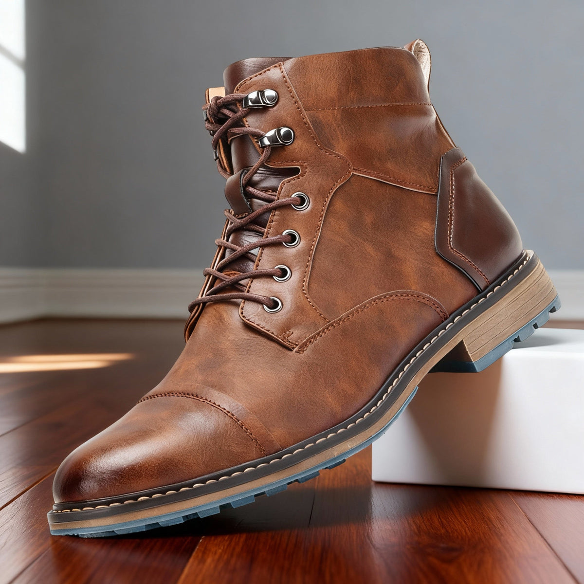 Enzo | Stivali Uomo Stringati Vintage