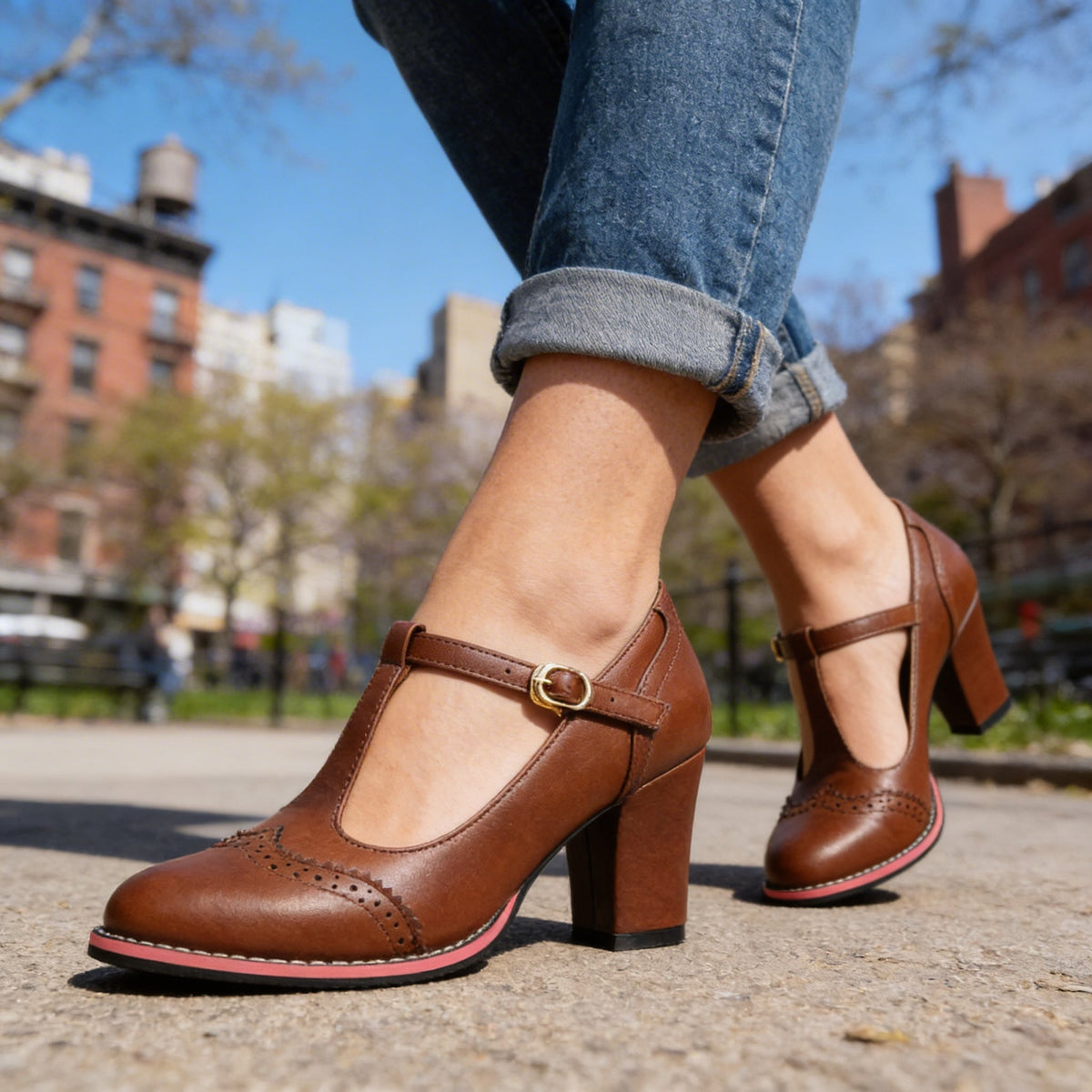 Livia | Mocassini Donna Brogue con Cinturino