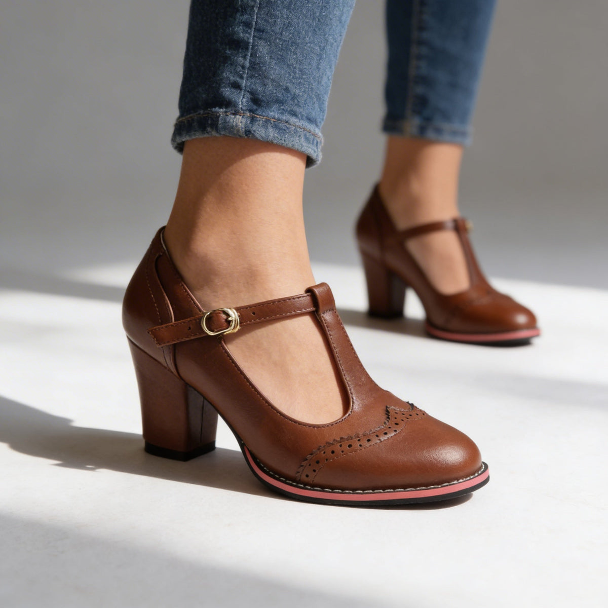 Livia | Mocassini Donna Brogue con Cinturino