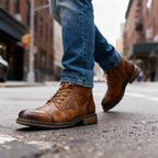 Enzo | Stivali Uomo Stringati Vintage