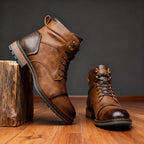 Enzo | Stivali Uomo Stringati Vintage