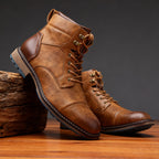 Enzo | Stivali Uomo Stringati Vintage