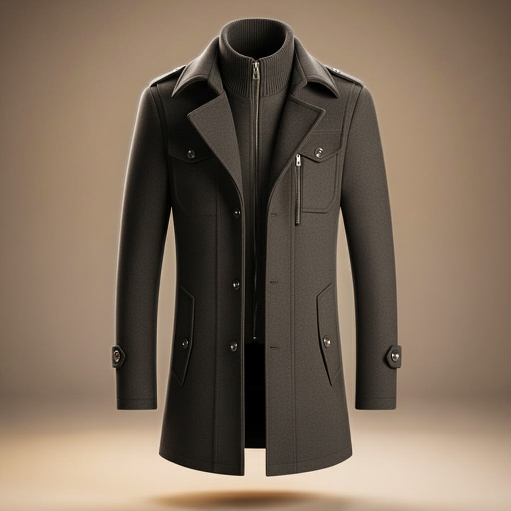 Alessandro | Cappotto Uomo Classico in Lana