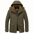 Giacca invernale uomo con cappuccio staccabile