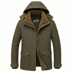 Giacca invernale uomo con cappuccio staccabile
