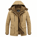 Giacca invernale uomo con cappuccio staccabile