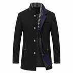 Pea coat uomo in misto lana