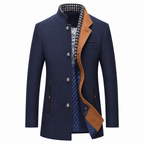 Pea coat uomo in misto lana