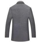 Pea coat uomo in misto lana