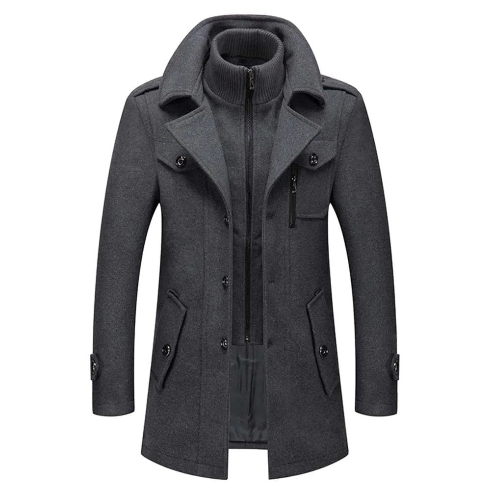 Cappotto uomo 2 in 1 con giacca interna