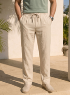 Pantaloni donna ampi con coulisse effetto crespo