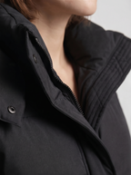 Giacca trapuntata donna oversize con cappuccio