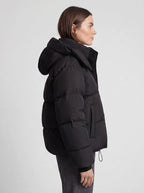 Giacca trapuntata donna oversize con cappuccio