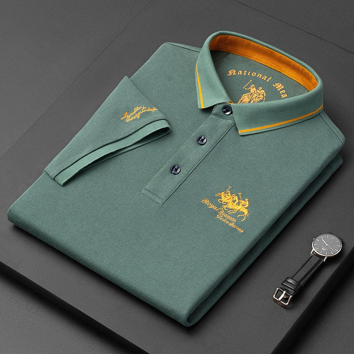 Polo uomo classico con maniche corte