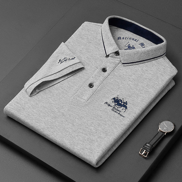 Polo uomo classico con maniche corte