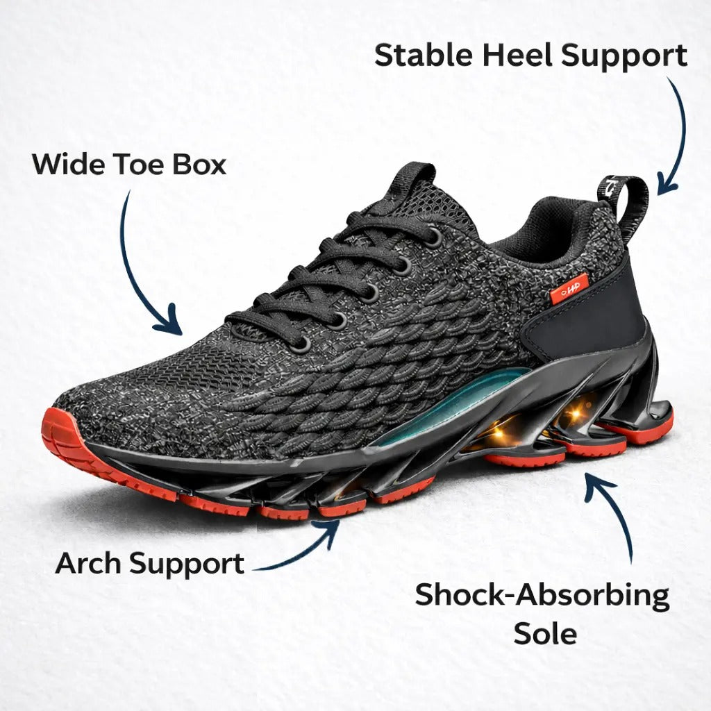 Sneaker uomo con suola segmentata