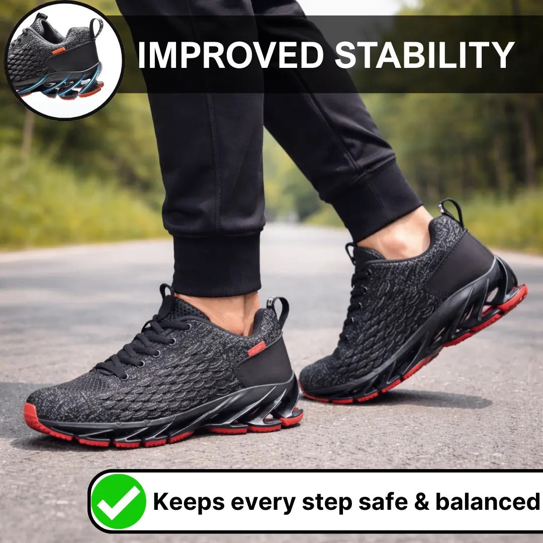 Sneaker uomo con suola segmentata
