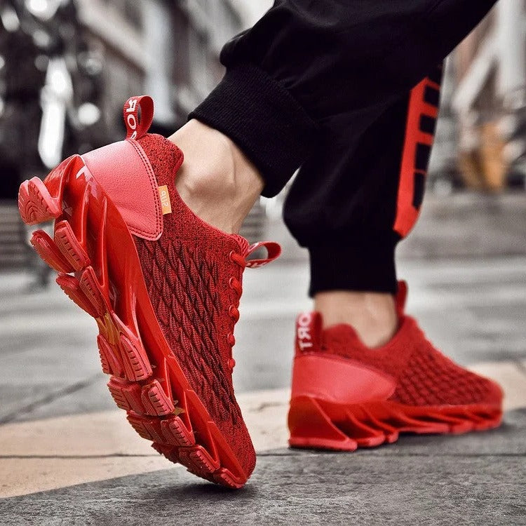 Sneaker uomo con suola segmentata