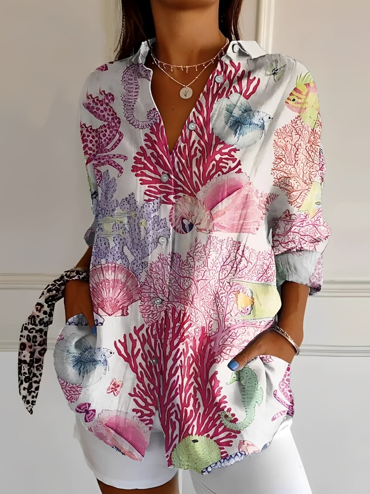 Silvia | Camicia Donna con Bottoni
