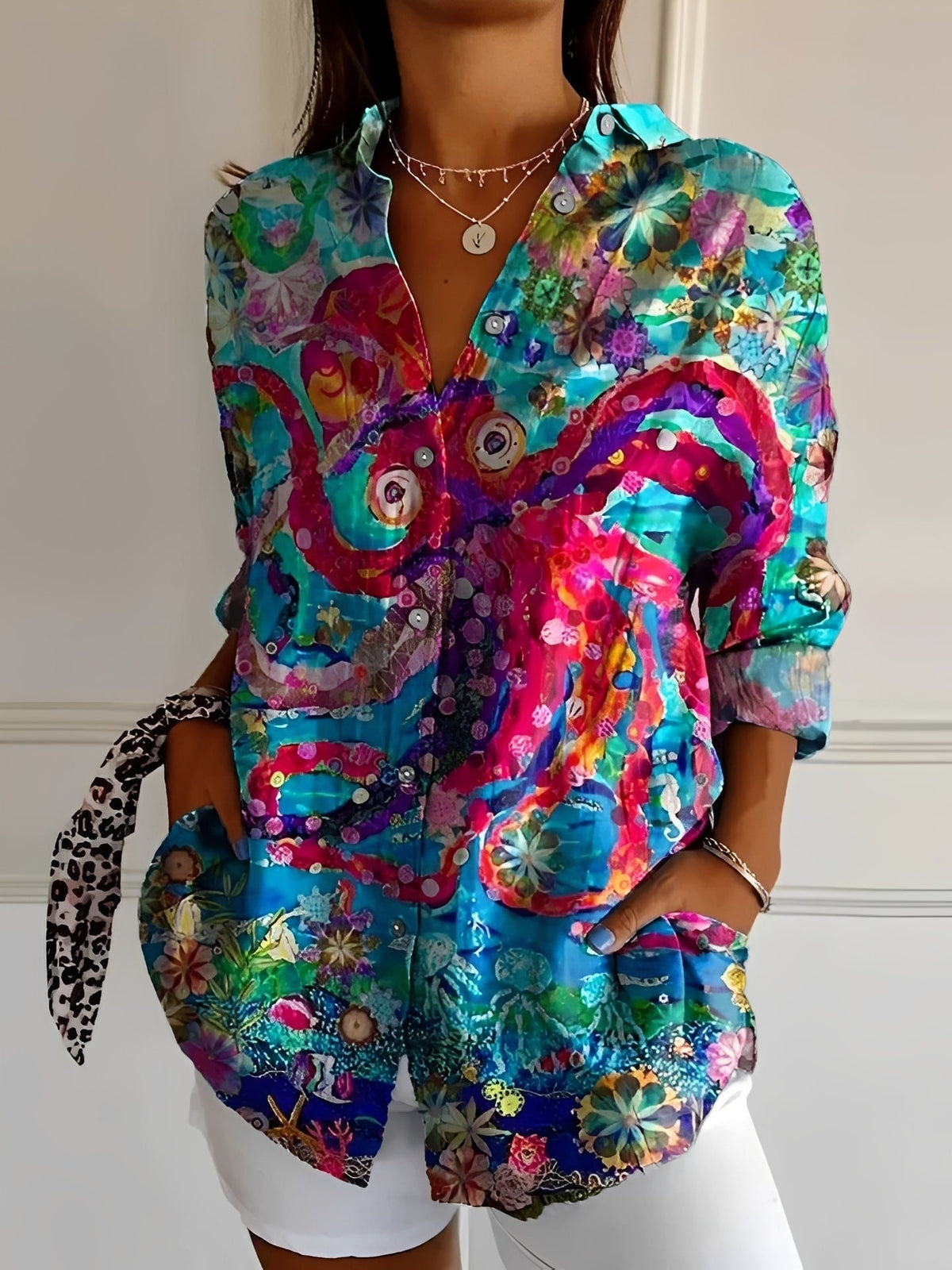 Silvia | Camicia Donna con Bottoni