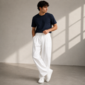 Federico | Pantaloni Uomo Wide Leg Casual Moderni
