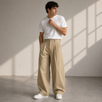 Federico | Pantaloni Uomo Wide Leg Casual Moderni