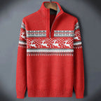 Maglione uomo con renne e motivo norvegese