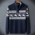 Maglione uomo con renne e motivo norvegese