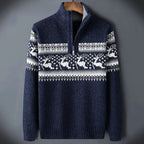 Maglione uomo con renne e motivo norvegese