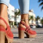 Agata | Décolleté Slingback Donna con Cinturini e Tacco Alto