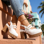 Agata | Décolleté Slingback Donna con Cinturini e Tacco Alto
