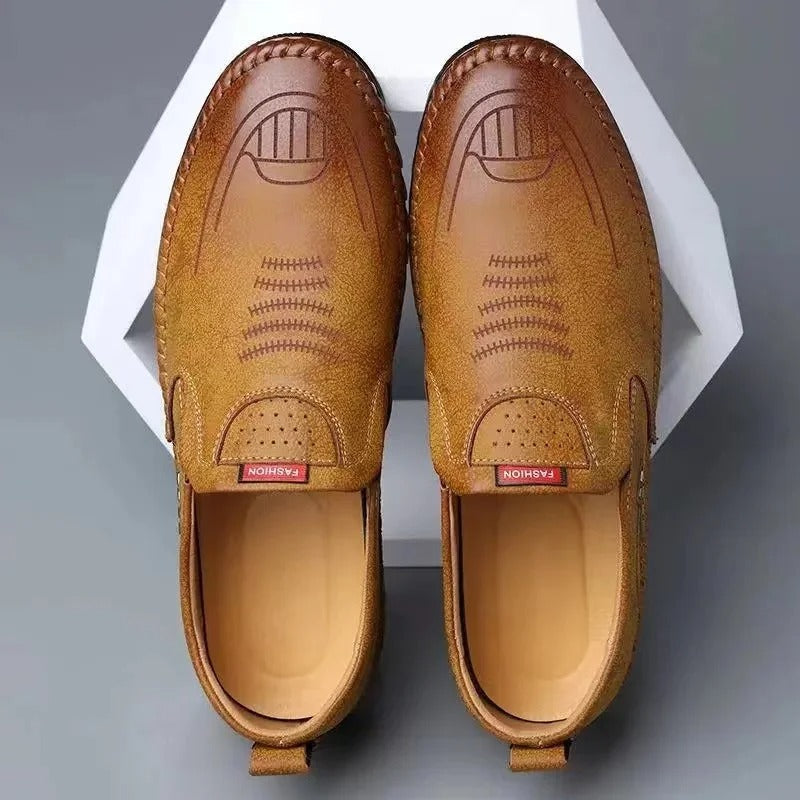 Mocassini uomo in pelle senza lacci