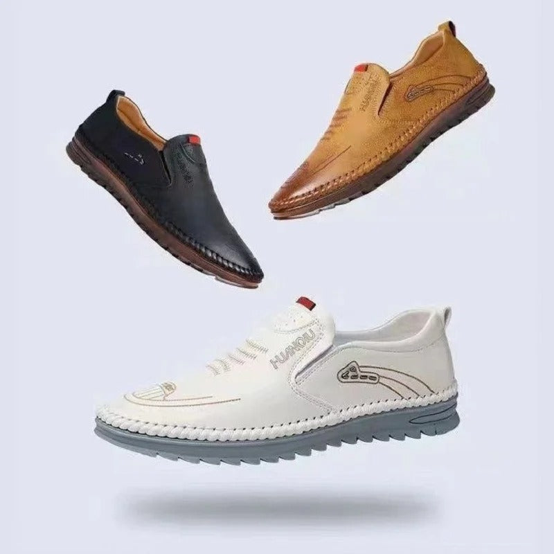 Mocassini uomo in pelle senza lacci
