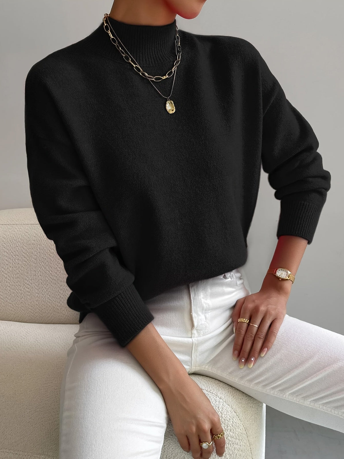 Maglione dolcevita da donna
